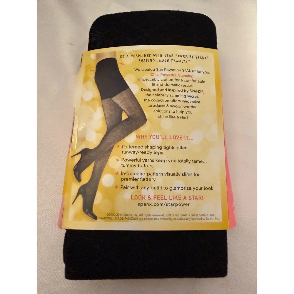 Lot of 4 STAR by Spanx Enter-Stage Shaping Tights Size C Mixed Pattern NIP
